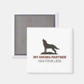 Aimant My Hiking Partner Has Four Legs (Recto/Verso)