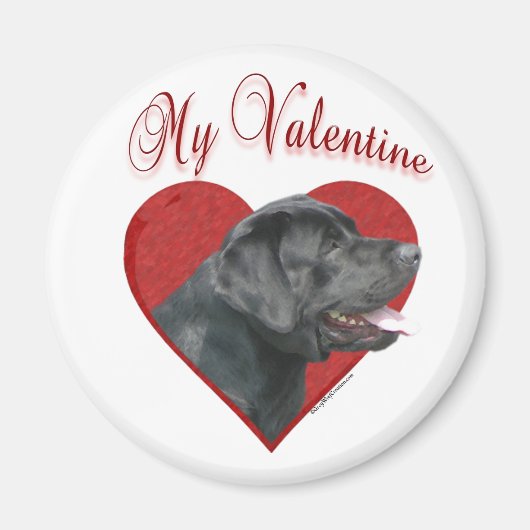 Aimant My Labrador Retriever Valentine (Devant)