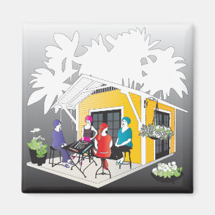 Aimant My Mah Jongg Cottage