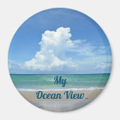 Aimant My Ocean View Beach personnalisable (Devant)