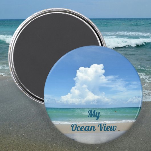 Aimant My Ocean View Beach personnalisable