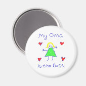 Aimant My Oma est la meilleure (Recto/Verso)