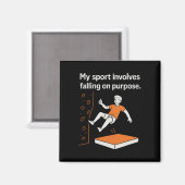 Aimant My Sport Involves Falling On Purpose Climbing Humo (Recto/Verso)