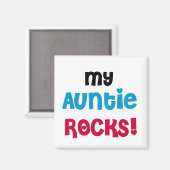Aimant My Tante Rocks Tshirts et cadeaux (Recto/Verso)