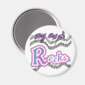 Aimant My Tunt Rocks Tshirts et cadeaux (Recto/Verso)