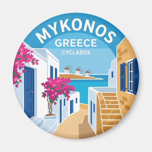 Aimant Mykonos Grèce (Devant)