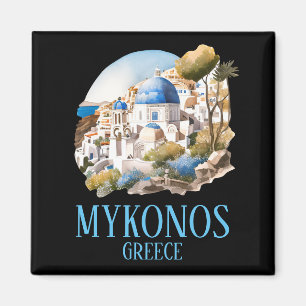 Aimant Mykonos Grèce Vintage voyage de l'île grecque