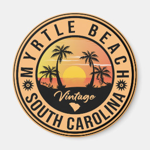 Aimant Myrtle Beach Caroline du Sud - Souvenir Vintage de