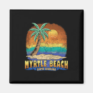 Aimant Myrtle Beach Caroline du Sud Vintage désorganisé S