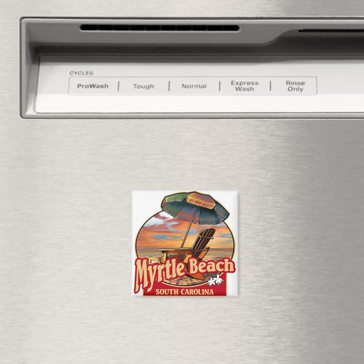 Aimant Myrtle Beach SC Beach Design de scène (In Situ (Lave-vaisselle))