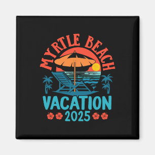Aimant Myrtle Beach Vacation 2025 Souvenir Correspondant