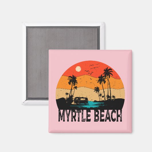 Aimant Myrtle Beach Vintage (Recto/Verso)