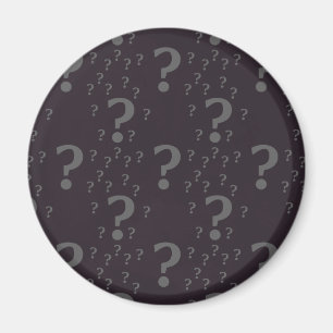 Aimant Mystère question marque énigme puzzle gris