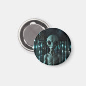 Aimant Mysterious Grey Alien (Recto/Verso)
