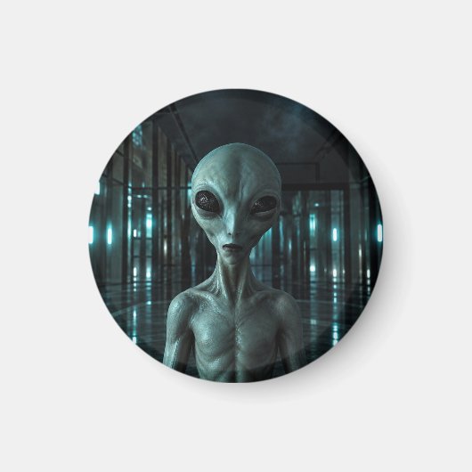 Aimant Mysterious Grey Alien (Devant)