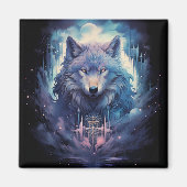 Aimant Mystic Moon Wolf Guardian (Devant)