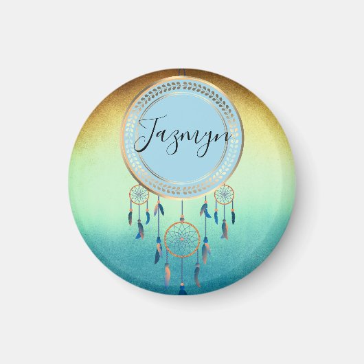 Aimant Mystical Chic Dreamcatcher personnalisé (Devant)