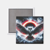 Aimant Mystical Cosmic Celestial Owl (Recto/Verso)