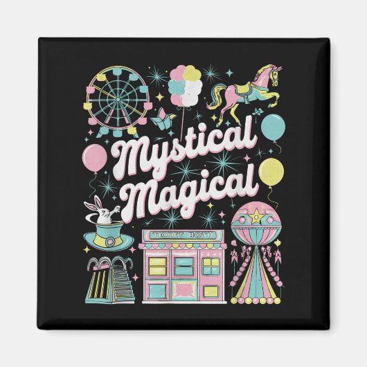 Aimant Mystical Magical Retro Aesthetic Space Gift Men Wo (Devant)