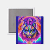 aimant mystique de chat (Recto/Verso)