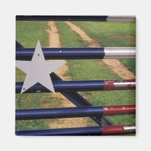 Aimant N.A., États-Unis, Texas, lac Buchanan, drapeau du