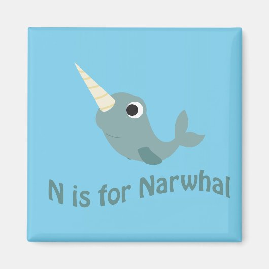 Aimant N est pour Narwhal (Devant)