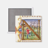 Aimant 'N' initial historique (Recto/Verso)