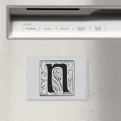 Aimant N monogramme noir (In Situ (Lave-vaisselle))