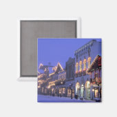 Aimant NA, USA, Washington, Leavenworth. Rue principale (Recto/Verso)