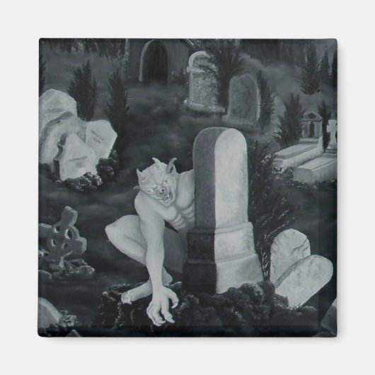 Aimant Nachts auf dem Friedhof - Teufel (Devant)
