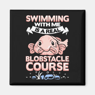 Aimant Nage masculine parcours blobstacle blobfish poisso