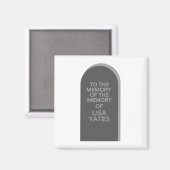 Aimant Nain rouge à la mémoire de LISA YATES (Recto/Verso)