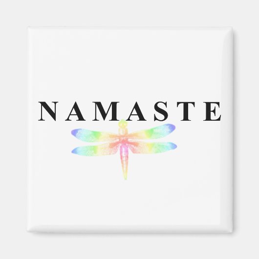 Aimant Namaste Dragonfly Carré (Devant)