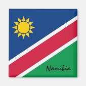 Aimant Namibia flag & Africa holiday/sports fans (Devant)