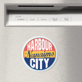 Aimant Nanaimo Étiquette Vintage (In Situ (Lave-vaisselle))