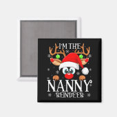 Aimant Nanny Reindeer Christmas Family Matching Group Fun (Recto/Verso)