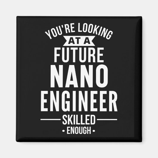 Aimant NANO cadeau ingénieur (Devant)
