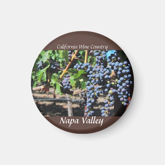 Aimant Napa Valley, Californie Pays vinicole (Devant)