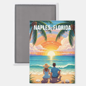 Aimant Naples Floride Travel (Recto/Verso)