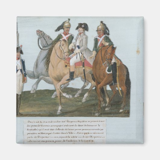 Aimant Napoléon Bonaparte et la sentinelle Varsoviétique (Devant)