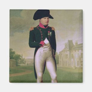 Aimant Napoléon I devant le château de Malmaison