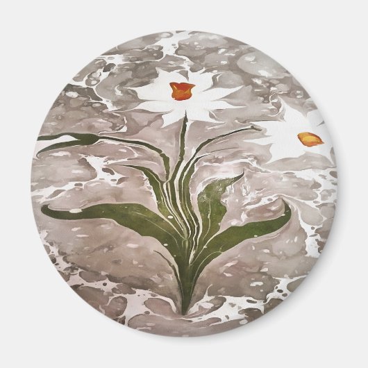 Aimant Narcisse Sur Marbre (Devant)