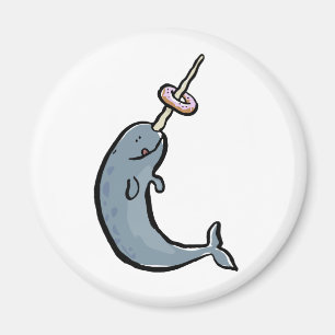 Aimant narwhale et beignet