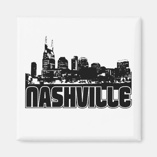 Aimant Nashville Skyline (Devant)