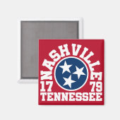 Aimant Nashville, Tennessee (Recto/Verso)