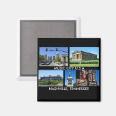 Aimant Nashville Tennessee Music City USA (Recto/Verso)