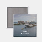 Aimant Nassau, Bahamas (Recto/Verso)