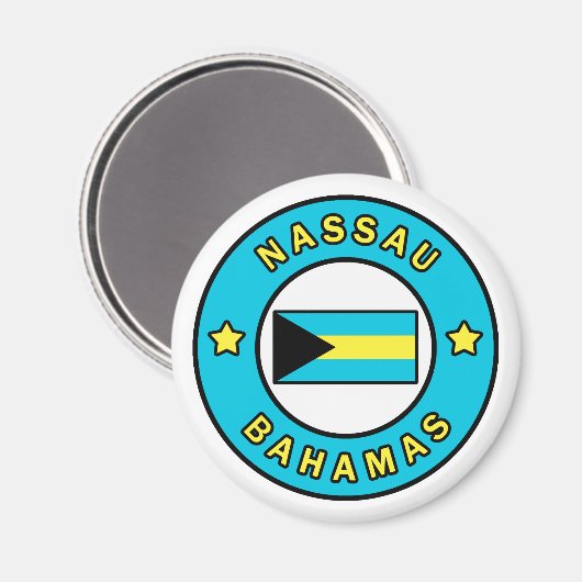 Aimant Nassau Bahamas (Recto/Verso)