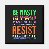 Aimant Nasty Résister Lgbtq Human Rights Science Be Kind  (Devant)