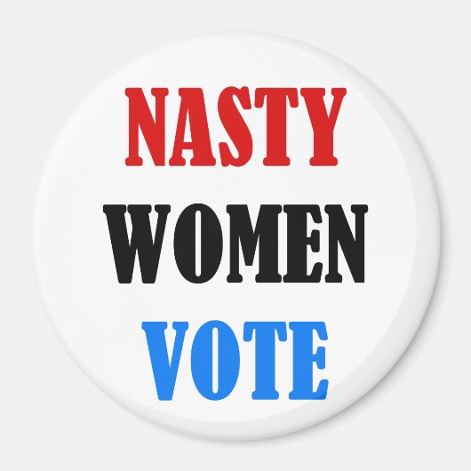 Aimant Nasty Women Vote autour de l'aimant (Devant)